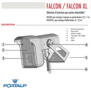 Catalogue Portalp - Détecteur d'ouverture de portes industrielles Falcon